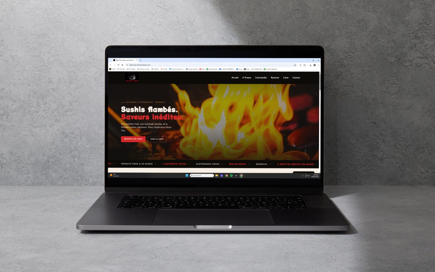 Blaze Trip - Site restaurant sushi flambé Bordeaux