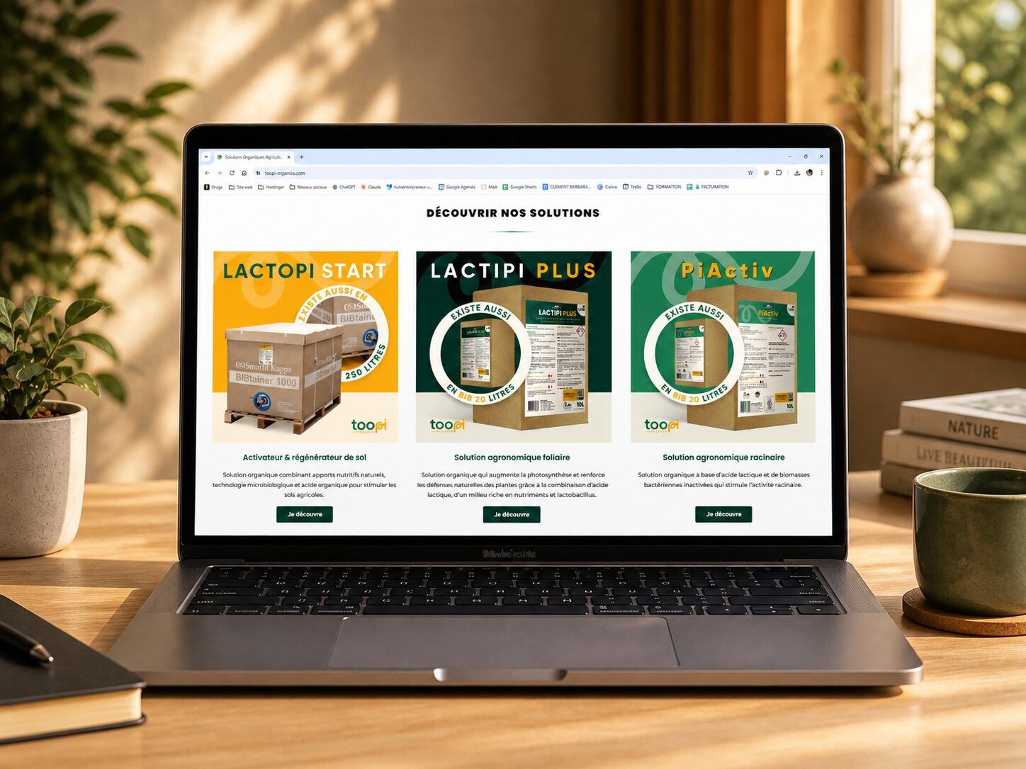 Toopi Organics - Site startup agri-tech biostimulants